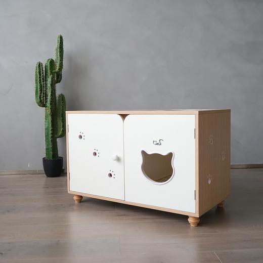 CatS猫家具横厕所二代 拼色设计全封闭防外溅猫砂盆 A6包邮 商品图1