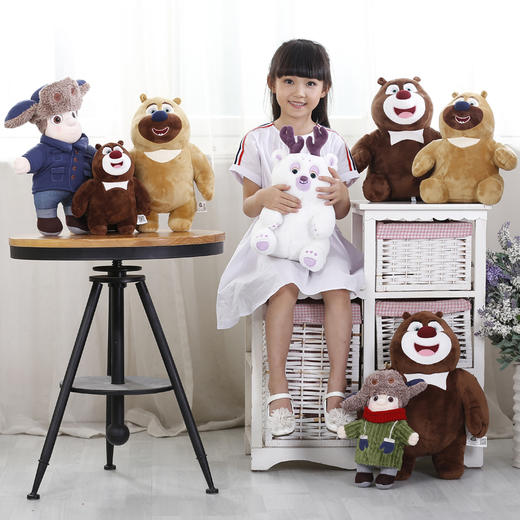 熊熊乐园 小熊大小熊二毛绒公仔玩具 商品图2