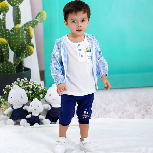 棉果果夏季男童罗纹收口七分裤M212201220299 商品图4