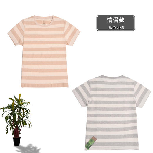 有机彩棉夏季短袖 棉质情侣T恤  透气亲肤T恤衫【低敏人群】包邮 商品图1