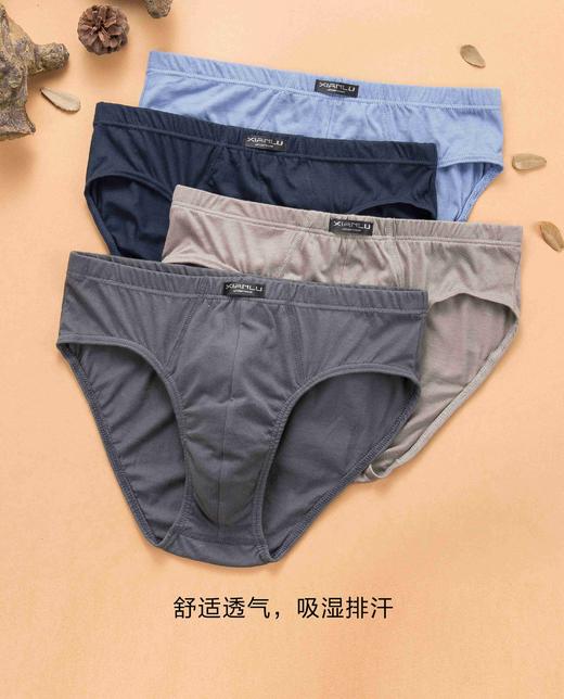 男士莫代尔精梳棉全棉净色印花大红三角内裤9203/3229/3971/3990/3892/3921/13971/23971 商品图9