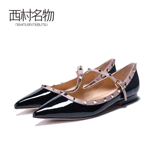 西村名物2020春季新品时尚潮流女单鞋小牛皮女鞋T20AE19811 商品图2