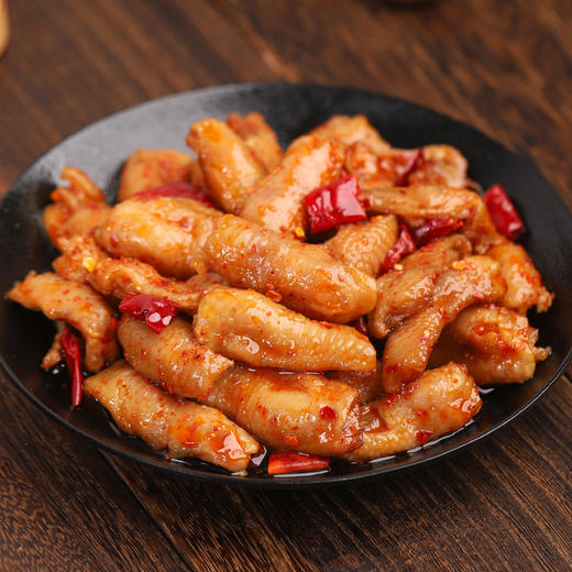 【四川风味 冷吃鸡脚筋】椒盐记香辣鸡脚筋 100g*1袋 包邮