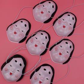 日本淘回传统民间玩具娃娃带日本歌姬面具 破烂儿大老王