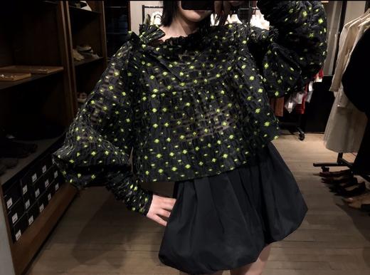 MARCHEN 提花羊腿袖花边领上衣 MA20SST36 商品图0