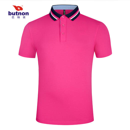 0131巴特侬新款反领运动T恤POLO衫高含棉休闲针织棉短袖 商品图8