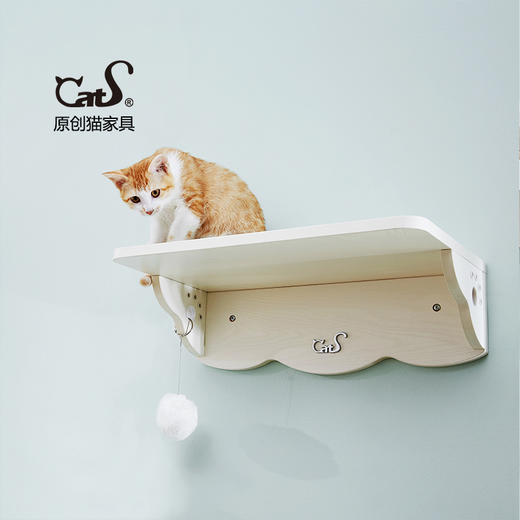 CatS猫家具猫墙系列之墙上跳台 实木生态板猫窝猫咪用品 F包邮 商品图0