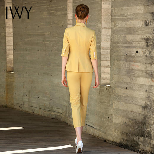 IWY/五分袖黄色西装套装202022CP1 商品图4