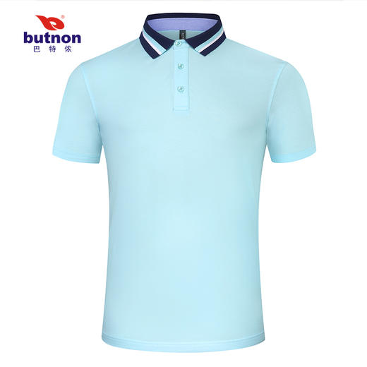 0131巴特侬新款反领运动T恤POLO衫高含棉休闲针织棉短袖 商品图7