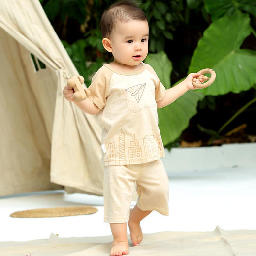 棉果果夏季新疆彩棉纯棉套头圆领T恤M201140120212 商品图1