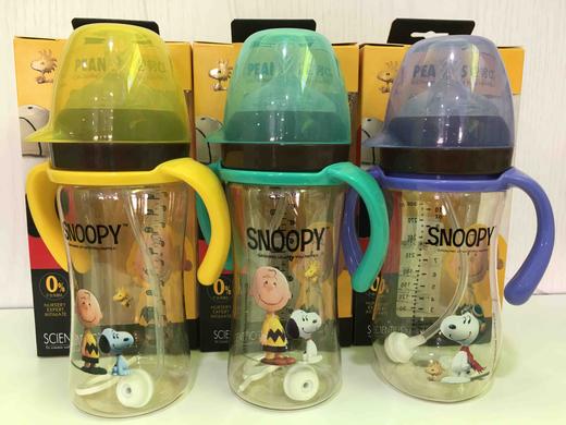 史努比宽口弧型手柄300ml自动PPSU奶瓶
A8008 商品图2