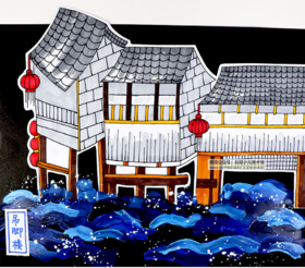 《吊脚楼》建筑【自动发货：下单后，点击手机短信中收到的链接，即可获取文件下载的链接；如有任何问题，可添加客服微信hm33268获得帮助】