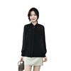 KQL-260031春季新款花边立领长袖设计感小众职业桑蚕丝上衣 商品缩略图4