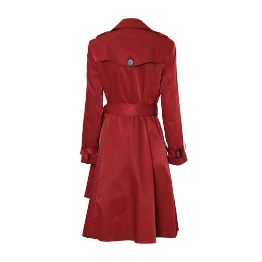 EITIE爱特爱女装秋季新款洋气复古经典翻领双排扣风衣外套女6004707 商品图8