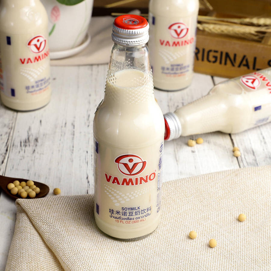 泰国进口 vamino哇米诺原味豆奶饮料 300ml*6瓶装 营