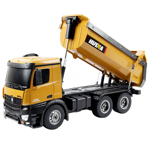 汇纳合金四驱5遥控自卸车卡拉土车翻斗工程车CMSJ 商品图0