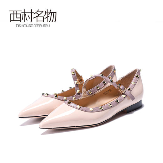 西村名物2020春季新品时尚潮流女单鞋小牛皮女鞋T20AE19811 商品图1