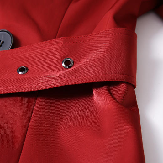 EITIE爱特爱女装秋季新款洋气复古经典翻领双排扣风衣外套女6004707 商品图9