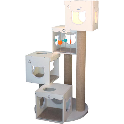 CatS猫家具旋转猫爬架 猫窝猫架猫树猫抓柱猫跳台 XZ 送垫子 包邮 商品图4