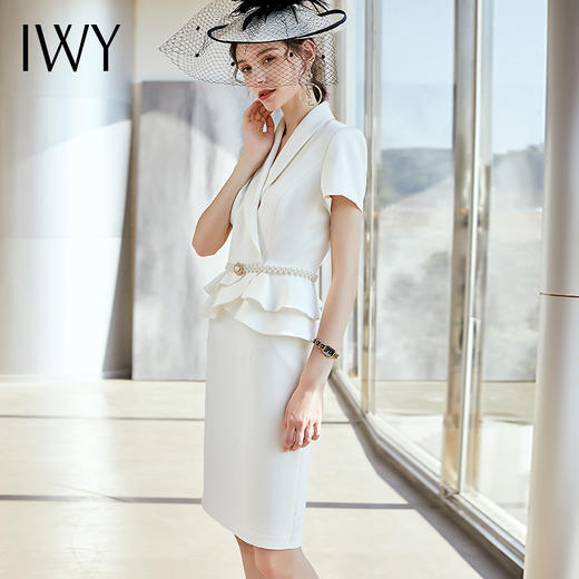 IWY/白色套裙西服套装A-CS810 商品图5