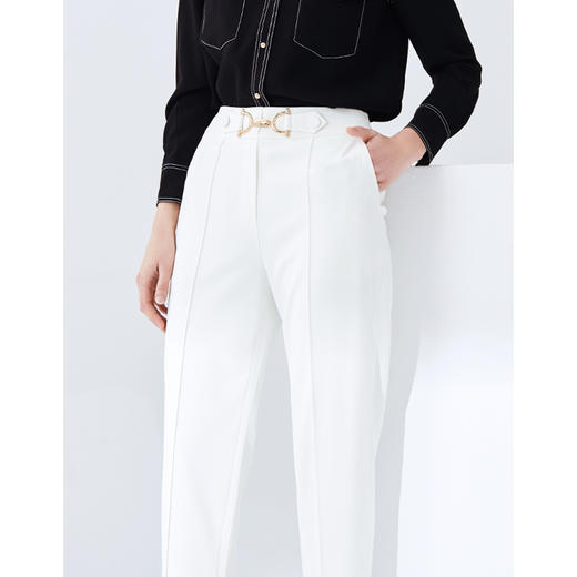 EITIE爱特爱女装夏款干练职业百搭显瘦修身铅笔裤女小脚裤6105804 商品图3