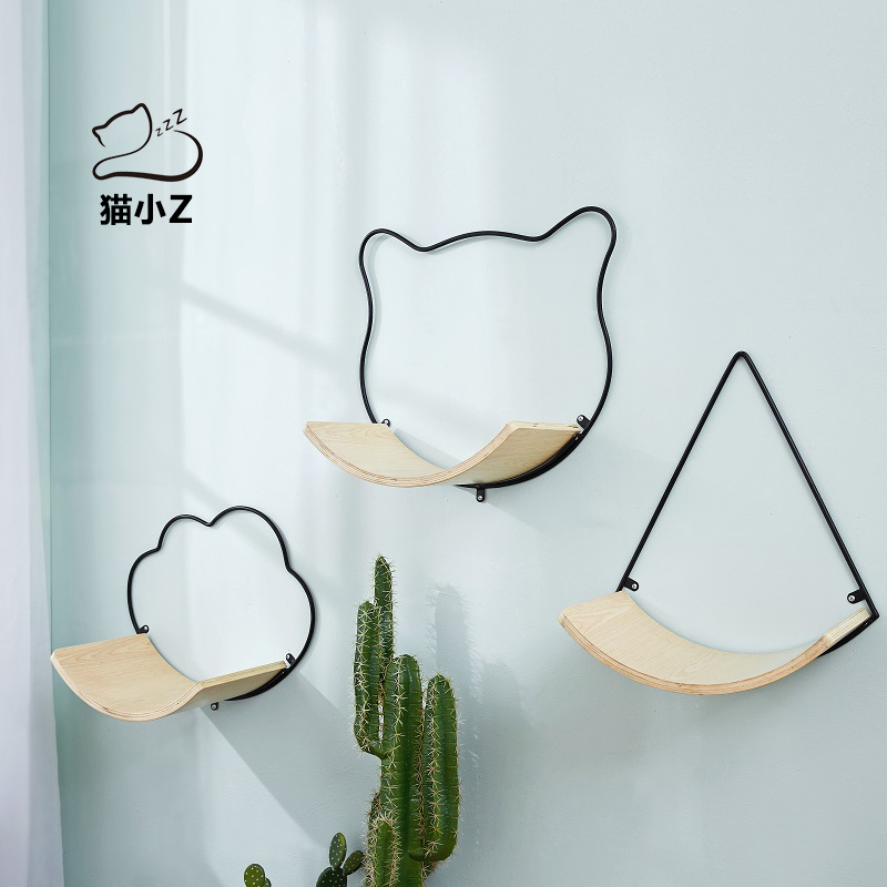 CatS猫家具 猫小Z简爱系列 猫墙之铁艺曲木猫跳台 猫咪用品包邮