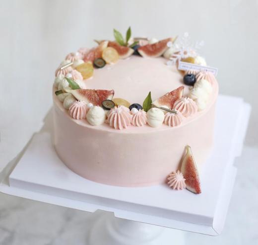 粉红姑娘·无花果鲜果蛋糕 商品图0