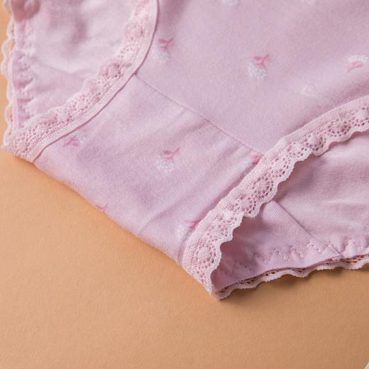 女士彩纱莫代尔大版蕾丝花边撞色印花三角内裤2897/2925/2917/2909 商品图12