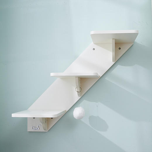 CatS猫家具猫墙系列之墙上楼梯 实木生态板猫台阶猫跳台 F4包邮 商品图1