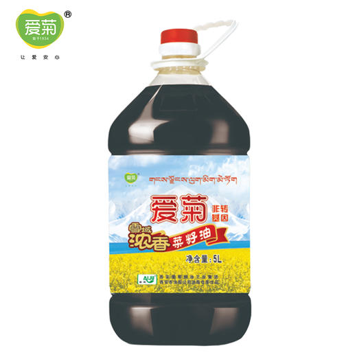 爱菊雪域浓香压榨菜籽油 5L 商品图0
