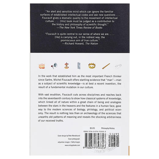 【中商原版】福柯：事物的秩序 英文原版 The Order of Things: An Archaeology of the Human Sciences 商品图1