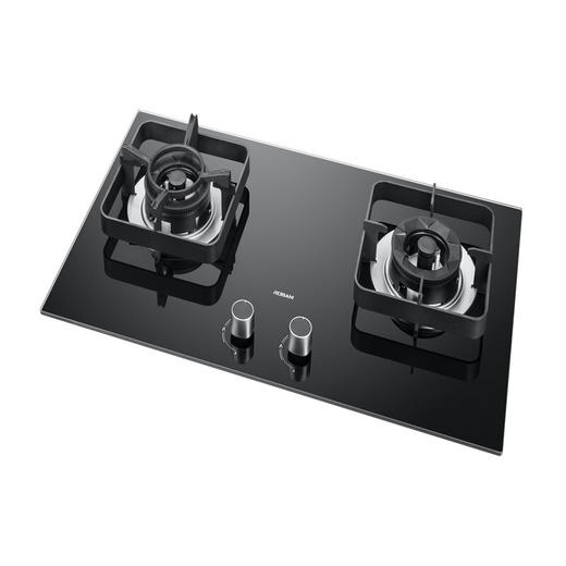 老板robam钢化玻璃面板叠火环喷燃气灶具jzt9b00