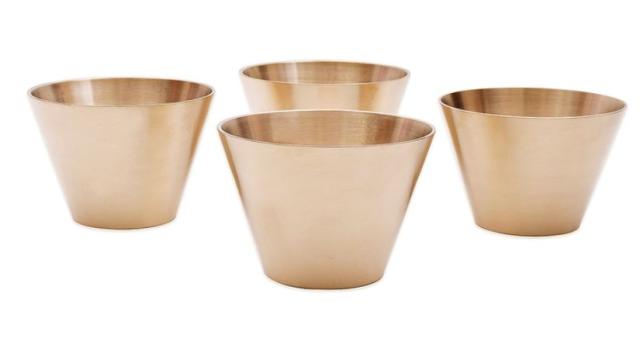Anseongmachum Brass Dessert Bowl Set4P黄铜甜点碗套装#608774JPY带授权招加盟代理
