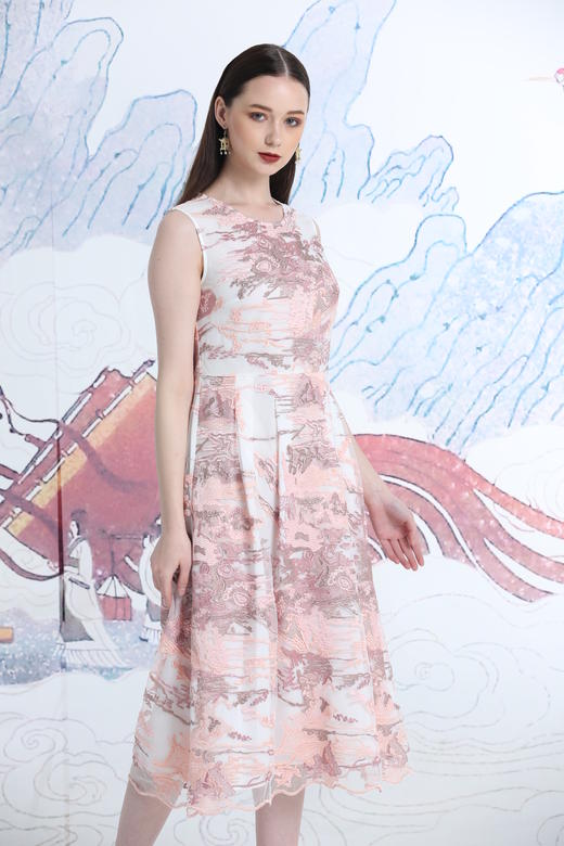 1S6067 十样锦色连衣裙--云浮景山--《LSF》 商品图0