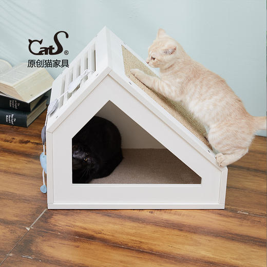 CatS高定 童趣系列：小木屋 既是猫屋猫窝又是抓板 猫咪 包邮 商品图0