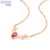 【1件7.5折】心花鹿放系列石榴石托帕石18K金项链KN2637 商品缩略图3