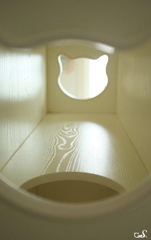 CatS猫家具书柜 人猫共用猫别墅储物柜实木生态板猫爬架 送垫包邮 商品图3