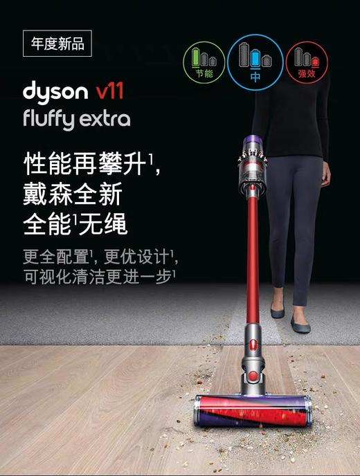 dyson戴森 V11 Fluffy Extra  10吸头手持无绳吸尘器 新款 商品图0