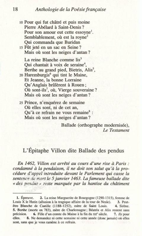 预售 【法国法文版】法语诗歌 从维庸到魏尔伦 法文原版 Anthologie de la poésie franaise de Villon à Verlaine Collectif 商品图5