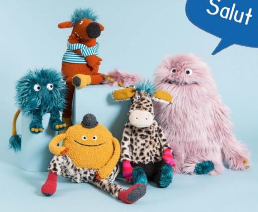 法国moulinroty奇趣怪物系列毛绒搞怪玩偶玩具礼物