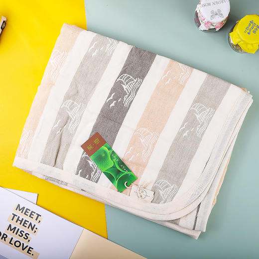 有机棉 纱布抱被110*110cm【0-2岁婴幼儿强烈推荐】 包邮 商品图3