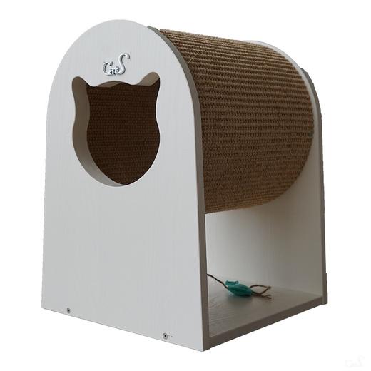 CatS猫家具剑麻猫钻筒 猫抓柱猫抓板 木制猫屋猫咪玩具 包邮 商品图4