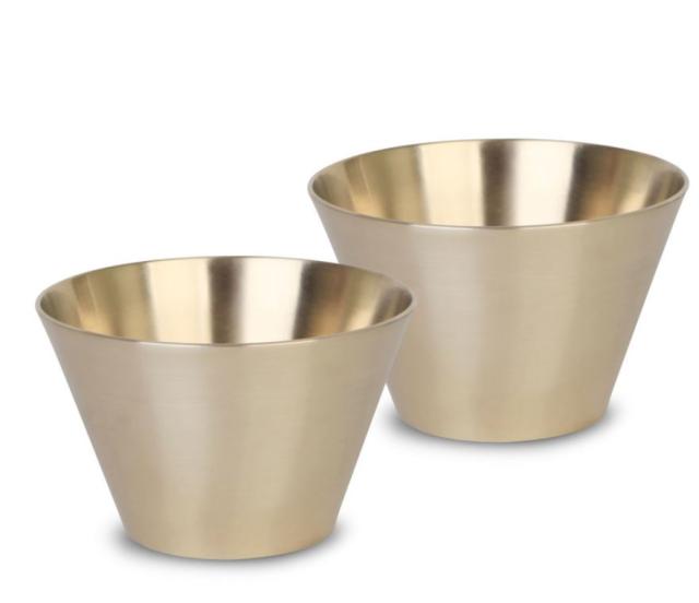 韩国直邮Goldenbell Brass Dessert Bowl Set2P黄铜甜点碗#519482JPY带授权招加盟代理