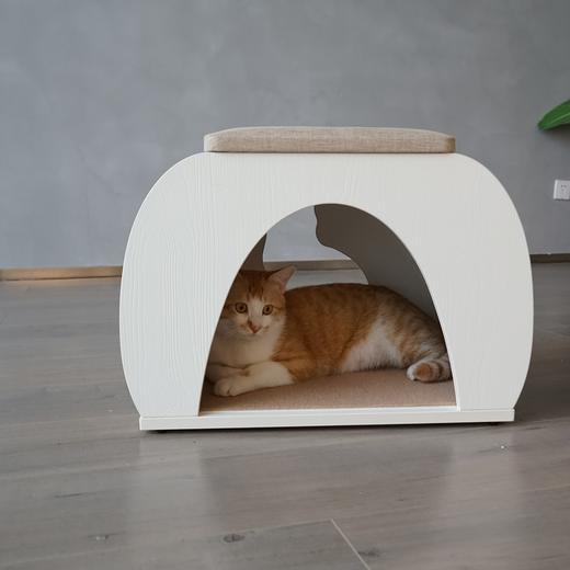 CatS人猫共用小弧凳 换鞋凳 搁脚凳 猫咪用品猫咪玩具 包邮 商品图3