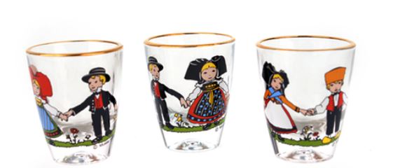 法国Boeckling Hansi Shot Glass Set3P小号玻璃酒杯#617205JPY带授权招加盟代理