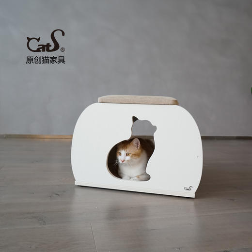 CatS人猫共用小弧凳 换鞋凳 搁脚凳 猫咪用品猫咪玩具 包邮 商品图0