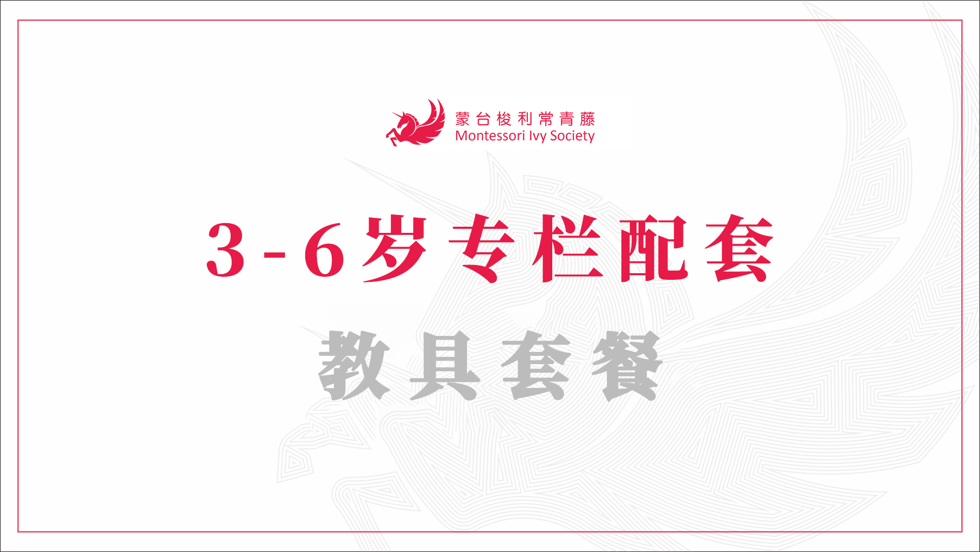 3-6岁专栏配套教具套餐(A)