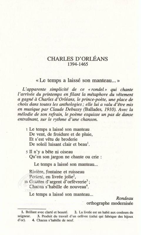 预售 【法国法文版】法语诗歌 从维庸到魏尔伦 法文原版 Anthologie de la poésie franaise de Villon à Verlaine Collectif 商品图4