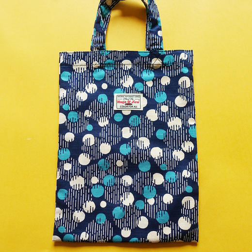 HUGOJIRO轻便手拎包插画叠影波点 商品图2