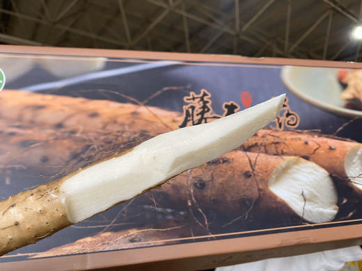 王婆"藤本山药",日本原种进口,长度均长,毛眼突出,肉质细密,粉糯可口.